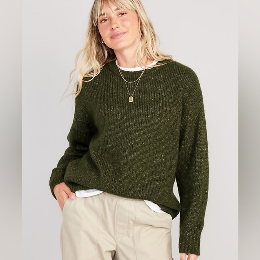 Old Navy | NWT Long Sleeve Crew Tunic Sweater Hunter Green Large